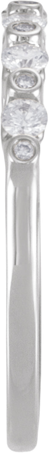 14K White Gold 1/3 CTW Lab-Grown Diamond Anniversary Band