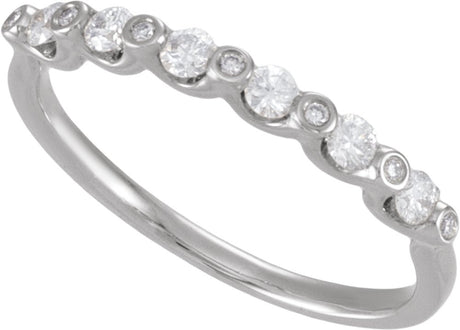 14K White Gold 1/3 CTW Lab-Grown Diamond Anniversary Band
