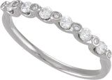 14K White Gold 1/3 CTW Natural Diamond Anniversary Band