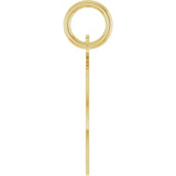 14K Yellow Gold Engravable Disc Pendant