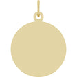 10K Yellow Gold Engravable Disc Pendant