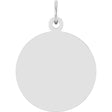 Sterling Silver Engravable Disc Pendant