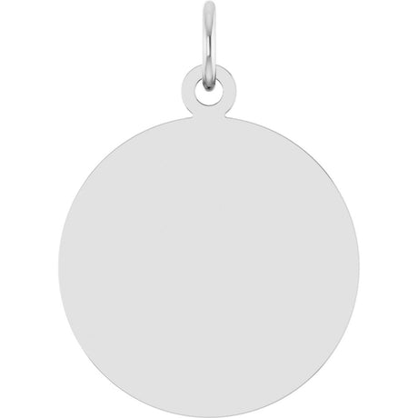 Sterling Silver Engravable Disc Pendant
