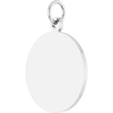 Sterling Silver Engravable Disc Pendant