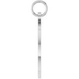 Sterling Silver Engravable Disc Pendant