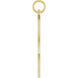 10K Yellow Gold Engravable Disc Pendant
