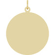 10K Yellow Gold Engravable Disc Pendant