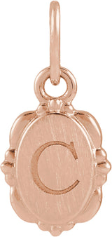 14K Rose Gold Vintage-Inspired Pendant