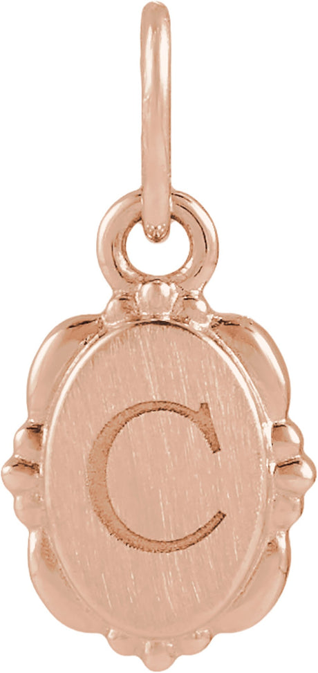 14K Rose Gold Vintage-Inspired Pendant