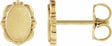 14K Yellow Gold Vintage-Inspired Earrings