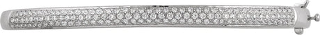 14K White Gold 1 CTW Natural Diamond Pavé-Style 7" Bracelet
