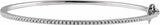 14K White Gold 1/2 CTW Natural Diamond Pavé-Style 7" Bracelet