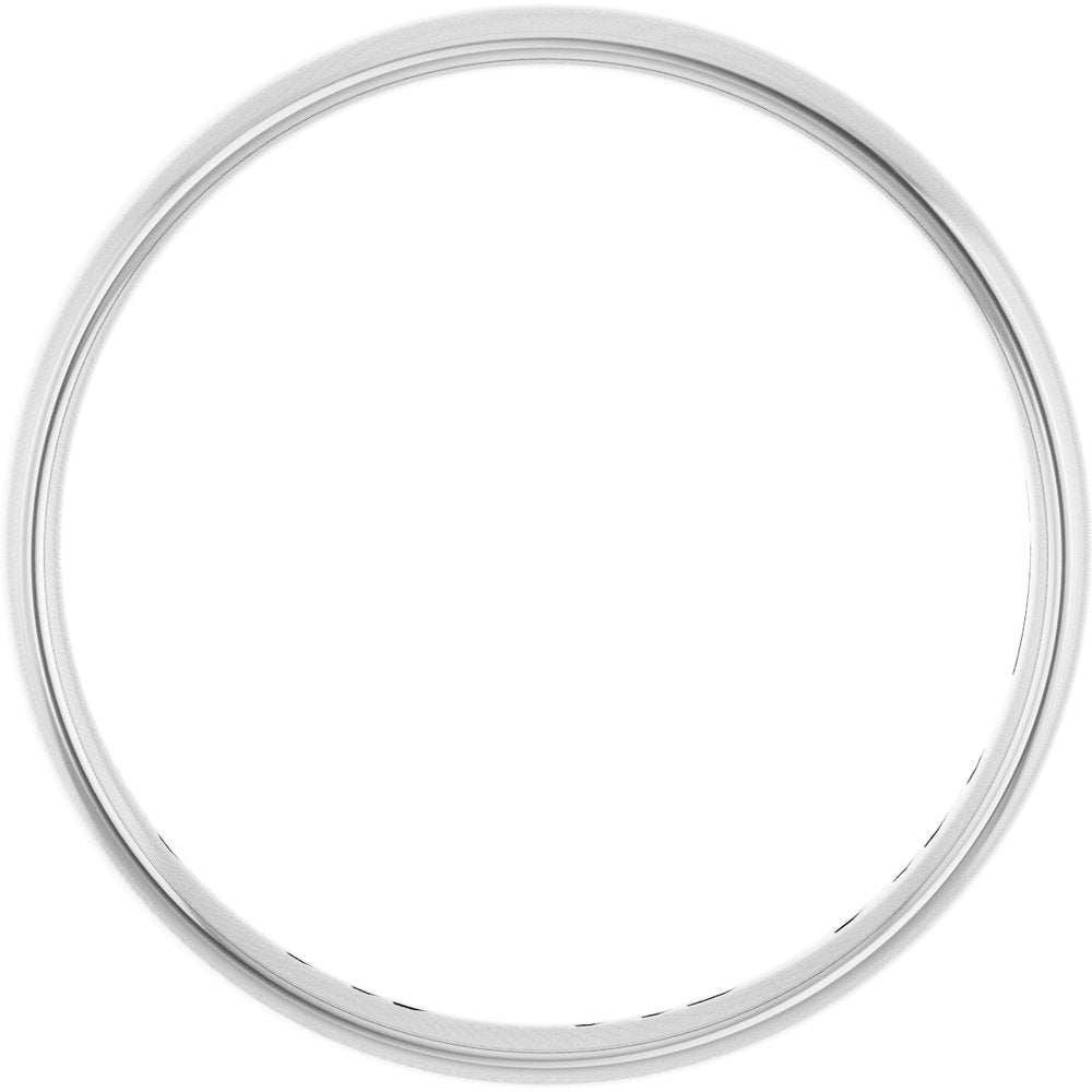 14K White Gold 3 mm Ultra-Lightweight Comfort-Fit European-Style Band Size 7