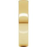 10K Yellow Gold 4 mm Ultra-Lightweight Comfort-Fit European-Style Band Size 7