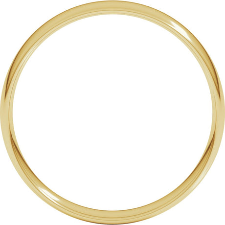 10K Yellow Gold 4 mm Ultra-Lightweight Comfort-Fit European-Style Band Size 7