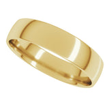 18K Yellow Gold 4.5 mm Ultra-Lightweight Comfort-Fit European-Style Band Size 9