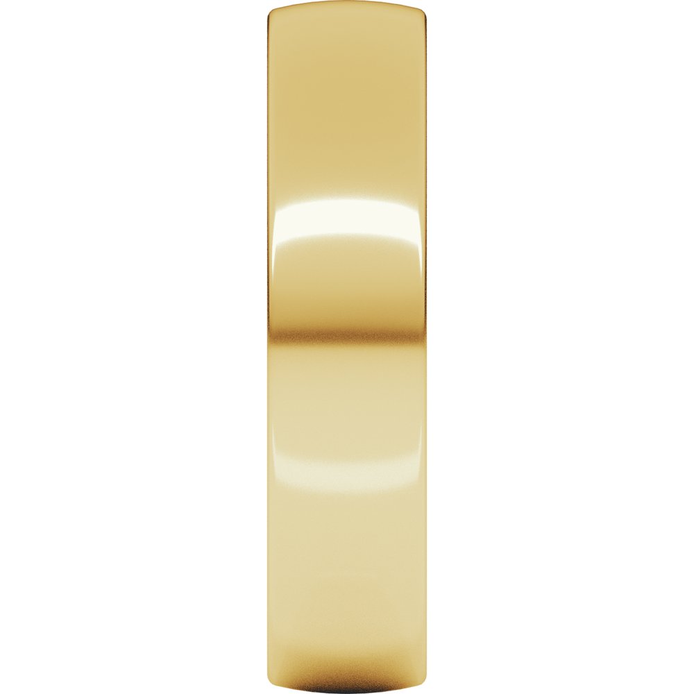 18K Yellow Gold 4.5 mm Ultra-Lightweight Comfort-Fit European-Style Band Size 9