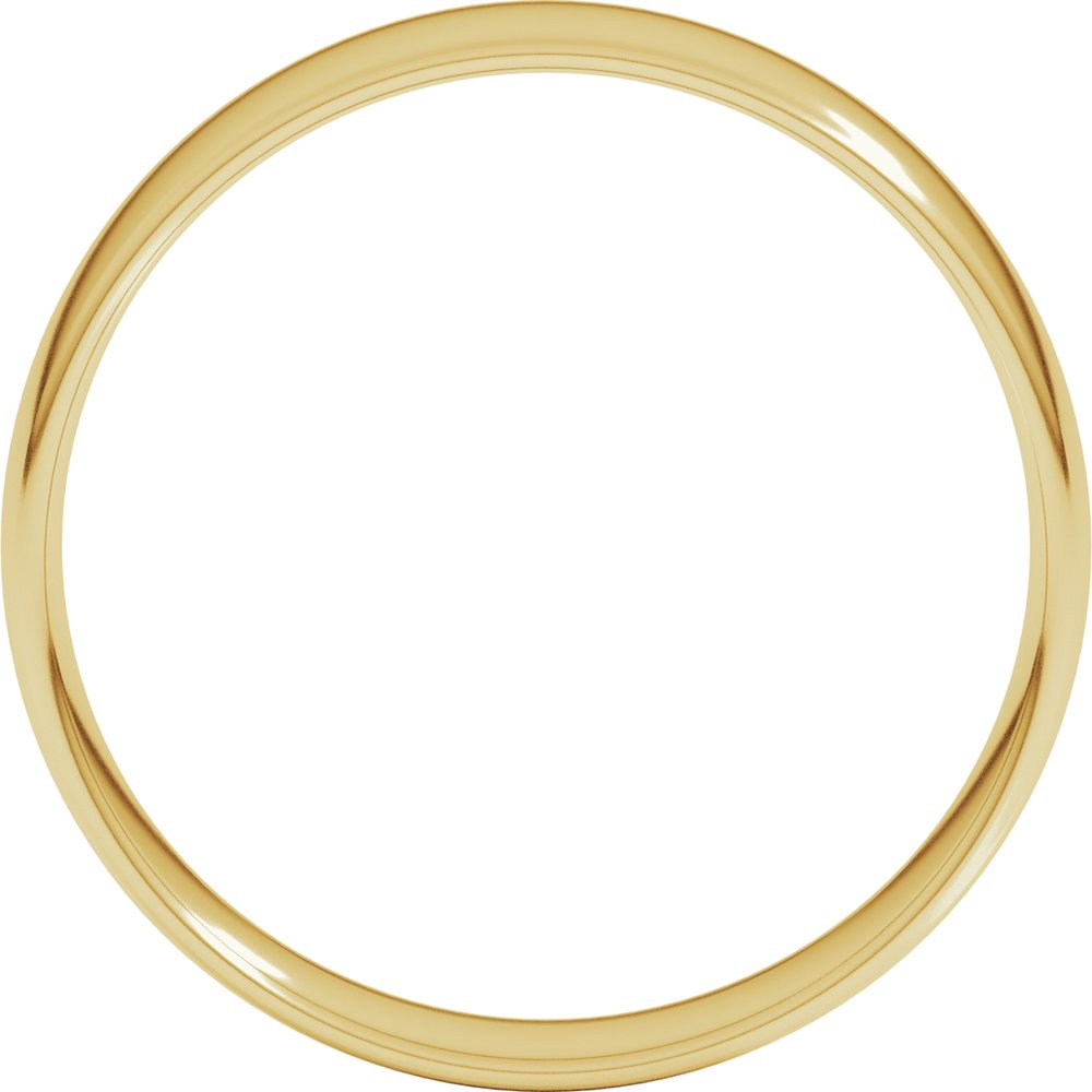 10K Yellow Gold 5 mm Ultra-Lightweight Comfort-Fit European-Style Band Size 8