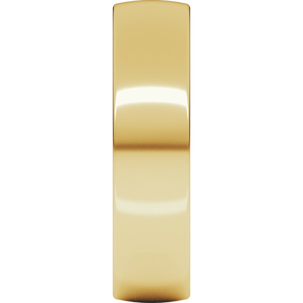 10K Yellow Gold 5 mm Ultra-Lightweight Comfort-Fit European-Style Band Size 8