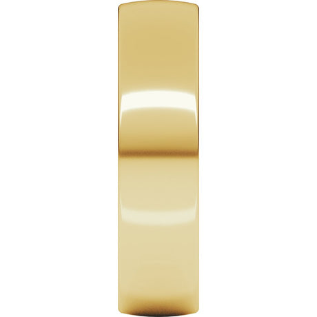 10K Yellow Gold 5 mm Ultra-Lightweight Comfort-Fit European-Style Band Size 8