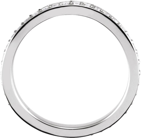 14K White 1/3 CTW Natural Diamond Stackable Band