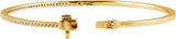 14K Yellow Gold 1/2 CTW Natural Diamond Pavé-Style 7" Bracelet