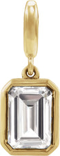 14K Yellow Gold 1CT Lab-Grown Diamond Charm/Pendant