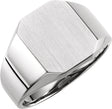 Sterling Silver Octagon Signet Ring