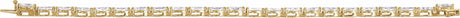 14K Yellow Gold 5 3/4 CTW Lab-Grown Diamond Line 7" Bracelet