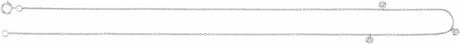 14K White Gold 1/2 CTW Lab-Grown Drilled Diamond Three-Stone Station 16" Necklace
