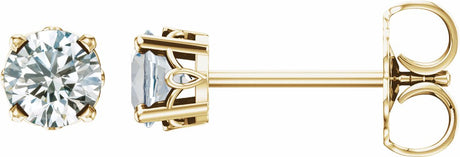 14K Yellow Gold 1/2 CTW Lab-Grown Diamond Scroll Setting® Stud Earrings