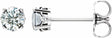 14K White Gold 1/2 CTW Lab-Grown Diamond Scroll Setting® Stud Earrings