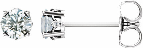 14K White Gold 1/2 CTW Lab-Grown Diamond Scroll Setting® Stud Earrings
