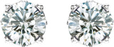 14K White Gold 1/2 CTW Lab-Grown Diamond Scroll Setting® Stud Earrings
