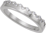 Sterling Silver 1/3 CTW Lab-Grown Diamond Stackable Ring