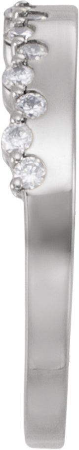 Sterling Silver 1/3 CTW Lab-Grown Diamond Stackable Ring