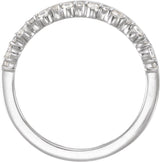 Sterling Silver 1/3 CTW Lab-Grown Diamond Stackable Ring