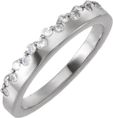 Sterling Silver 1/3 CTW Lab-Grown Diamond Stackable Ring