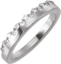 Sterling Silver 1/3 CTW Lab-Grown Diamond Stackable Ring
