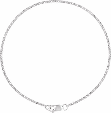 Sterling Silver 1.15 mm Diamond-Cut Curb 7" Chain