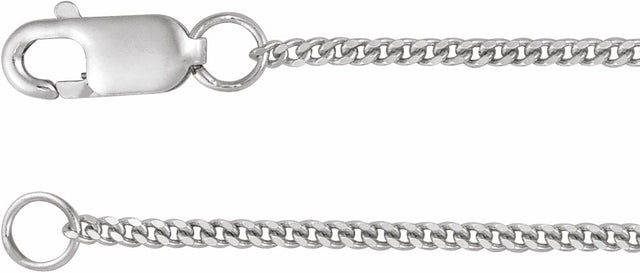 Sterling Silver 1.15 mm Diamond-Cut Curb 16" Chain