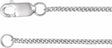 Sterling Silver 1.15 mm Diamond-Cut Curb 18" Chain