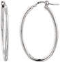 Sterling Silver 24x18 mm Tube Hoop Earrings