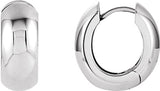 Sterling Silver Hinged 16.75 mm Hoop Earrings