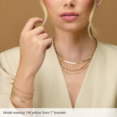 14K Yellow Gold Filled 1.8 mm Hollow Bead 24" Chain