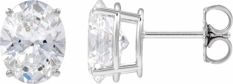 14K White Gold 3 5/8 CTW Lab-Grown Diamond Earrings