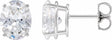 14K White Gold 2 CTW Lab-Grown Diamond Earrings