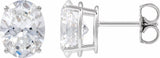 14K White Gold 2 CTW Lab-Grown Diamond Earrings