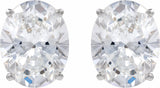 14K White Gold 2 CTW Lab-Grown Diamond Earrings