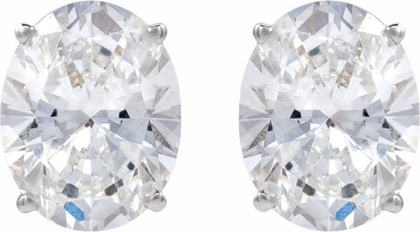 14K White Gold 2 CTW Lab-Grown Diamond Earrings